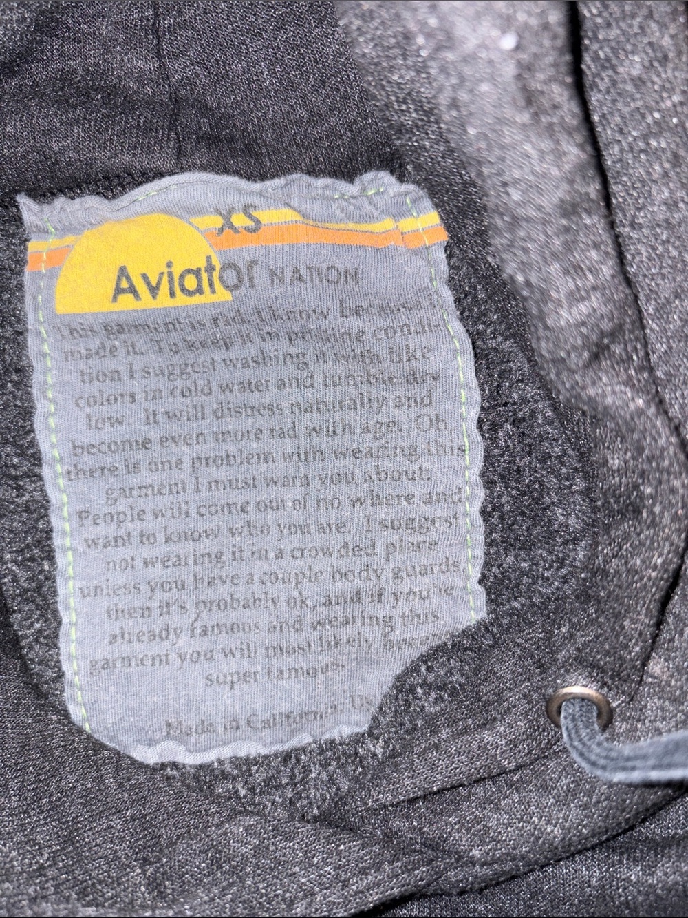 Aviator Nation Bundle of 2 Hooded Sweatshirts (READ DESCRIPTION) - Picture 9 of 10